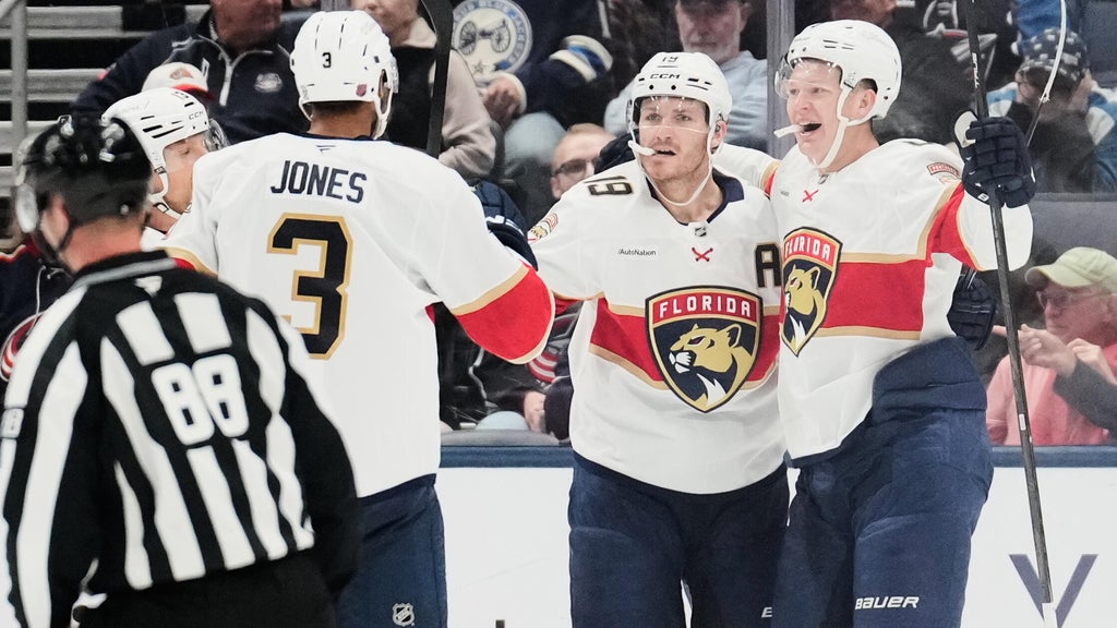 Brady Tkachuk's hat trick, Matthew Tkachuk's five assists lead Panthers past Blue Jackets 7-3 — CBS Miami, Weston Real Estate news