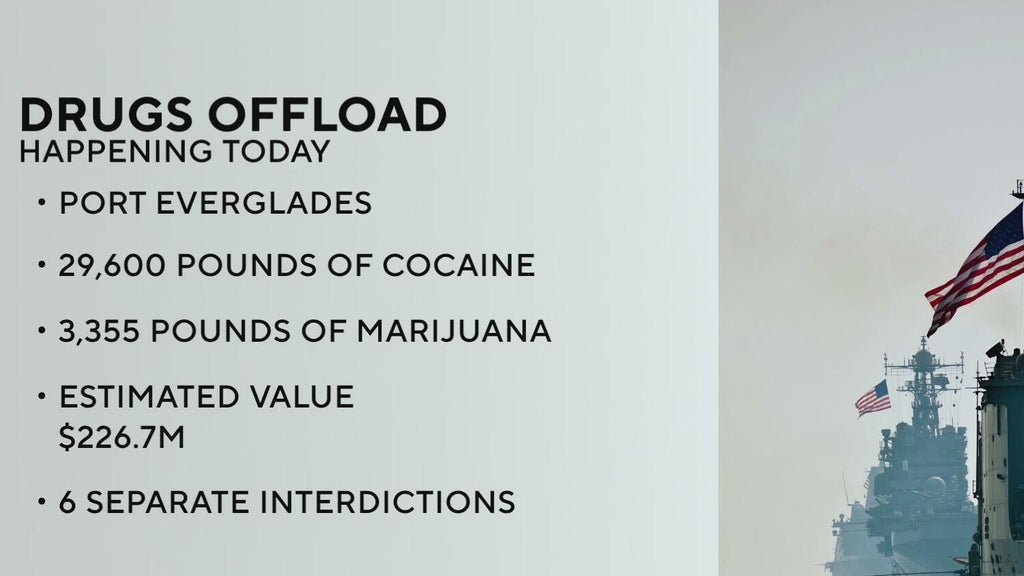 Drugs worth whopping $226.7 million to be offloaded by Coast Guard at Port Everglades — CBS Miami, Weston Community news