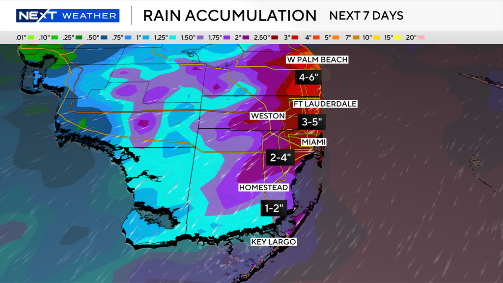 South Florida stays mostly dry Friday but heavy rain, flooding possible this weekend — CBS Miami, Weston Sports news