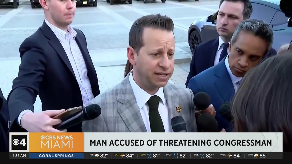 Jared Moskowitz says man arrested after death threat near his home — CBS Miami, Weston Community news