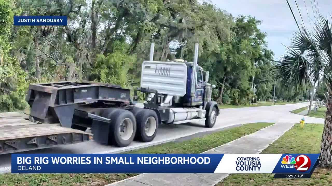 DeLand-area neighbors raise concerns about truck traffic on Marsh Road — WESH 2 Local Orlando, Weston Real Estate news
