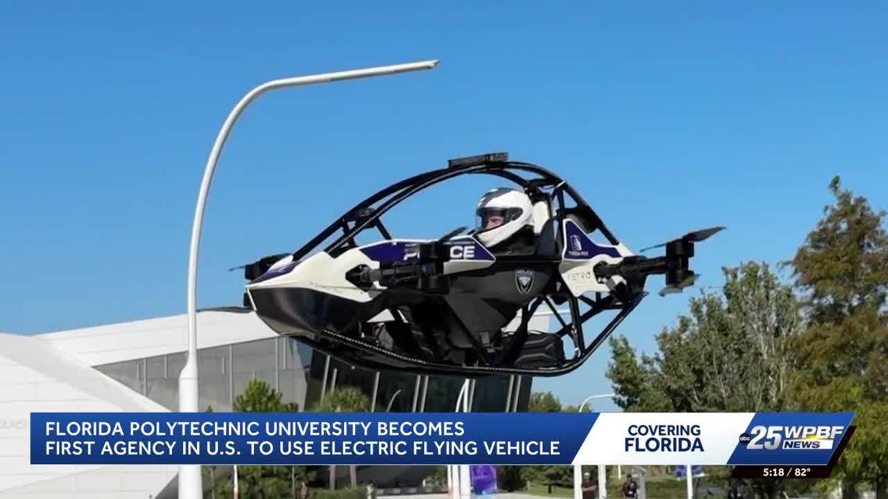 Florida Polytechnic University develops electric flying vehicle for police emergencies — WPBF West Palm Beach, Weston Community news