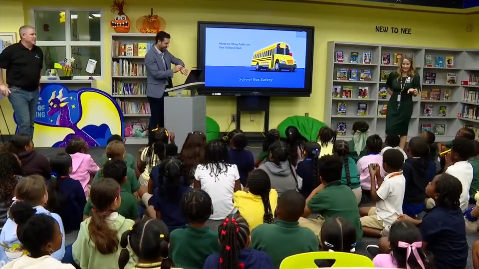 BCPS officials roll out new campaign as National School Bus Safety week underway — WSVN 7 Broward, Weston Technology news